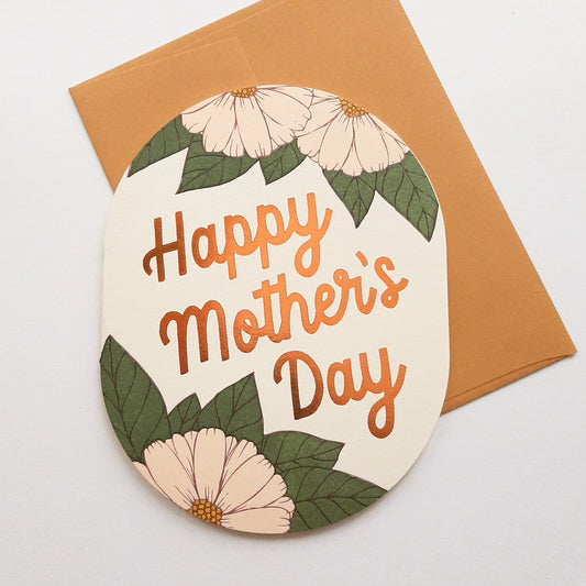 Oval Mother’s Day Card