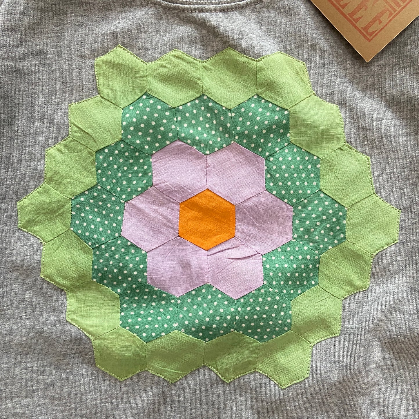 Quilt Appliqué Sweater (XL)