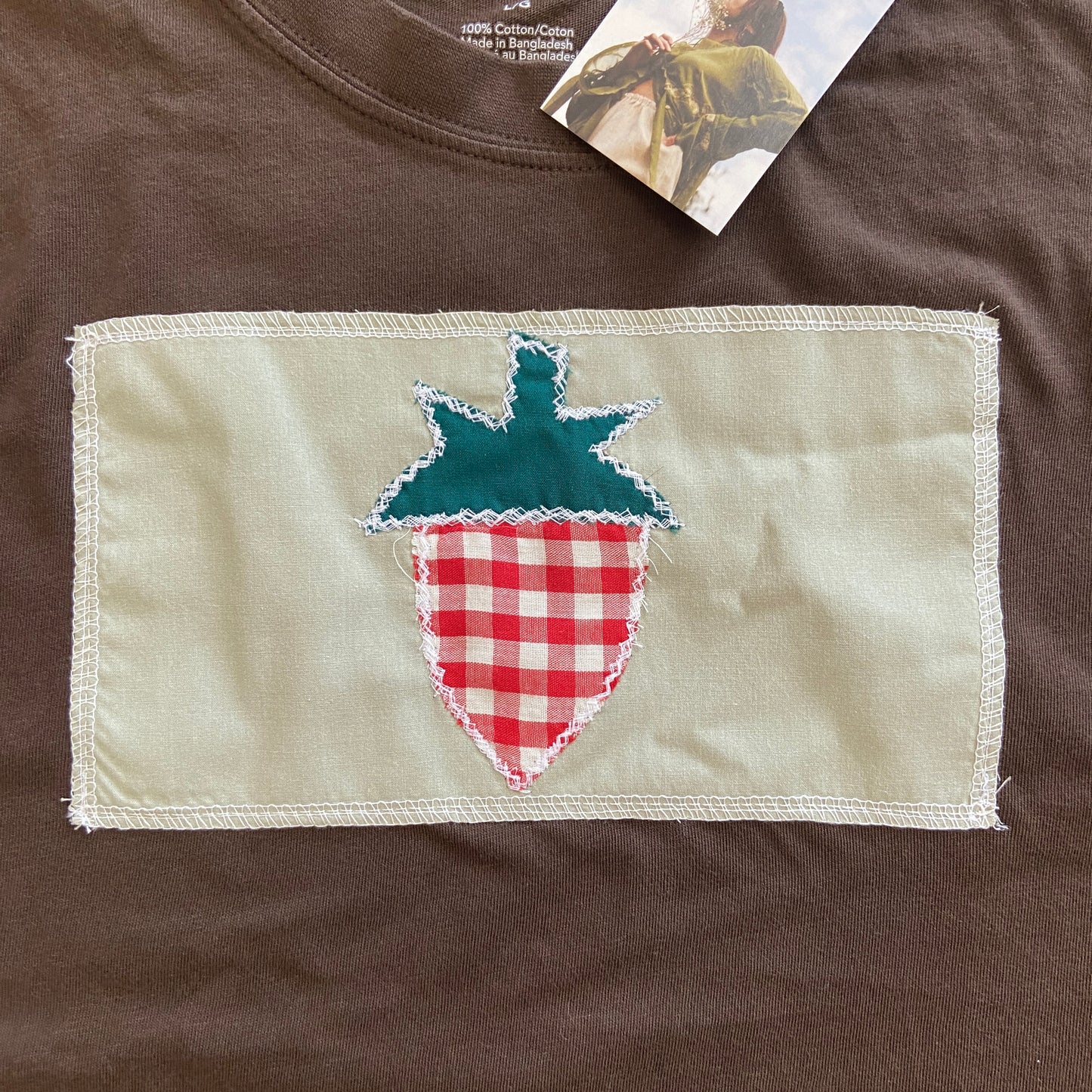 Strawberry Patchwork T-shirt (L)