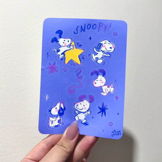 Puppy Sticker Sheet by Micah Lattes