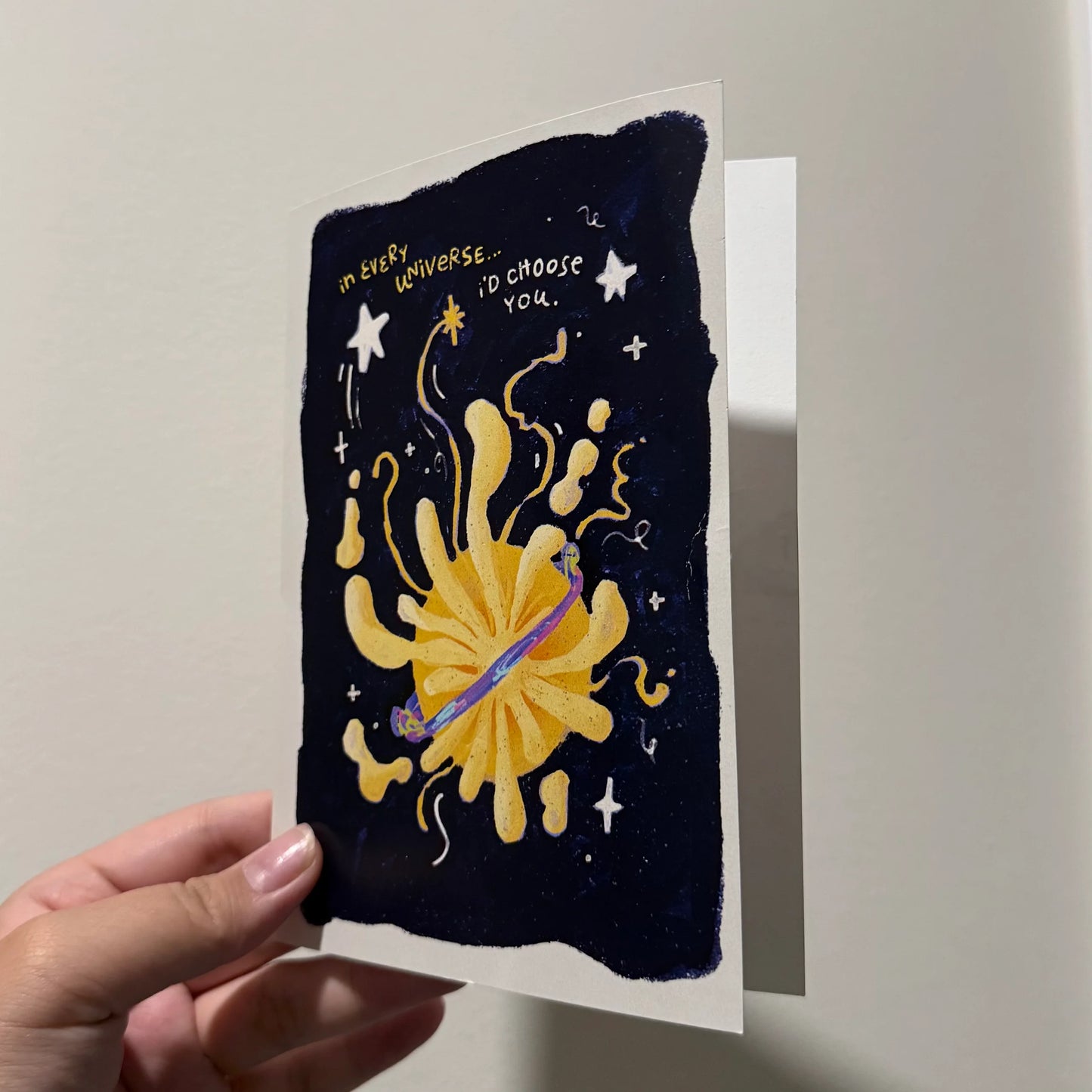 Universe Folded Card by Micah Lattes