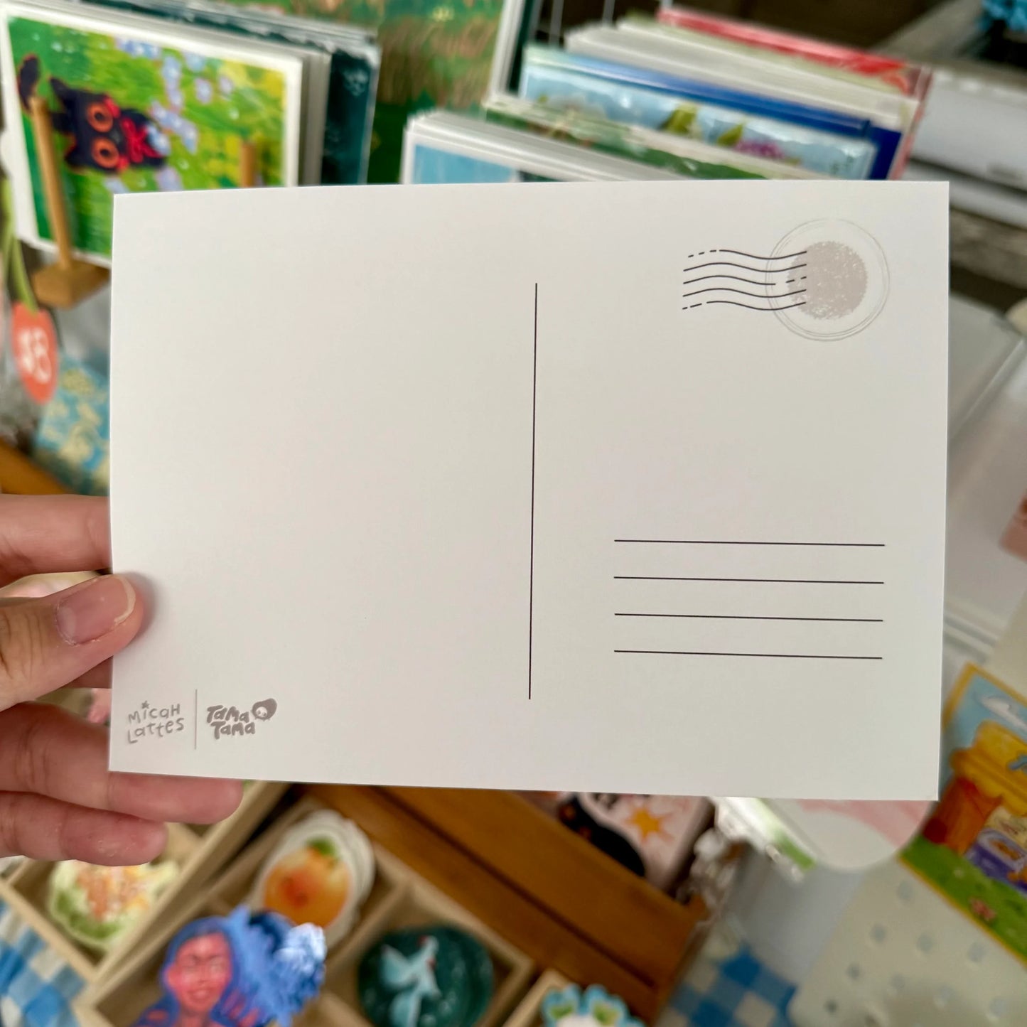 Tama Tama x Micah Lattes Postcard by Micah Lattes