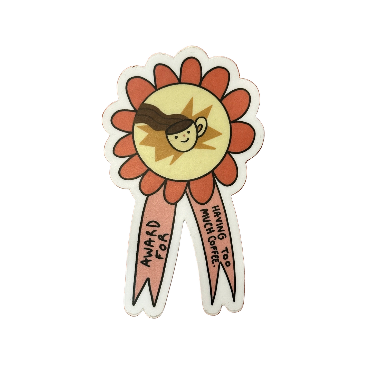 Self-Care Award Ribbon Stickers by Myling Pak