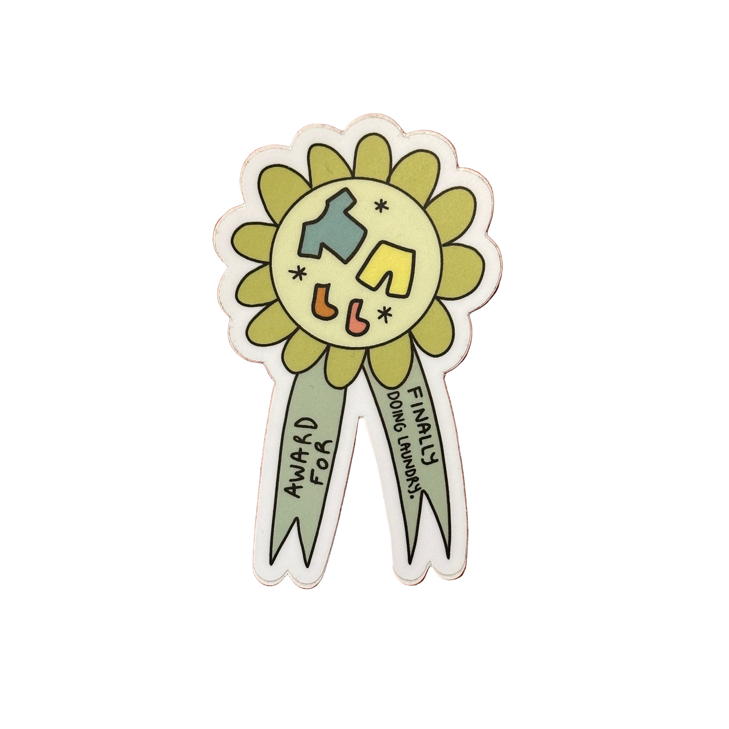 Self-Care Award Ribbon Stickers by Myling Pak