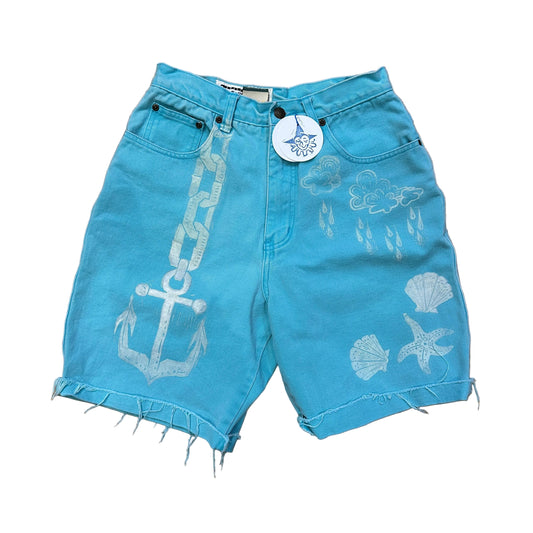 Lino Print Shorts by Arcane Pierrot