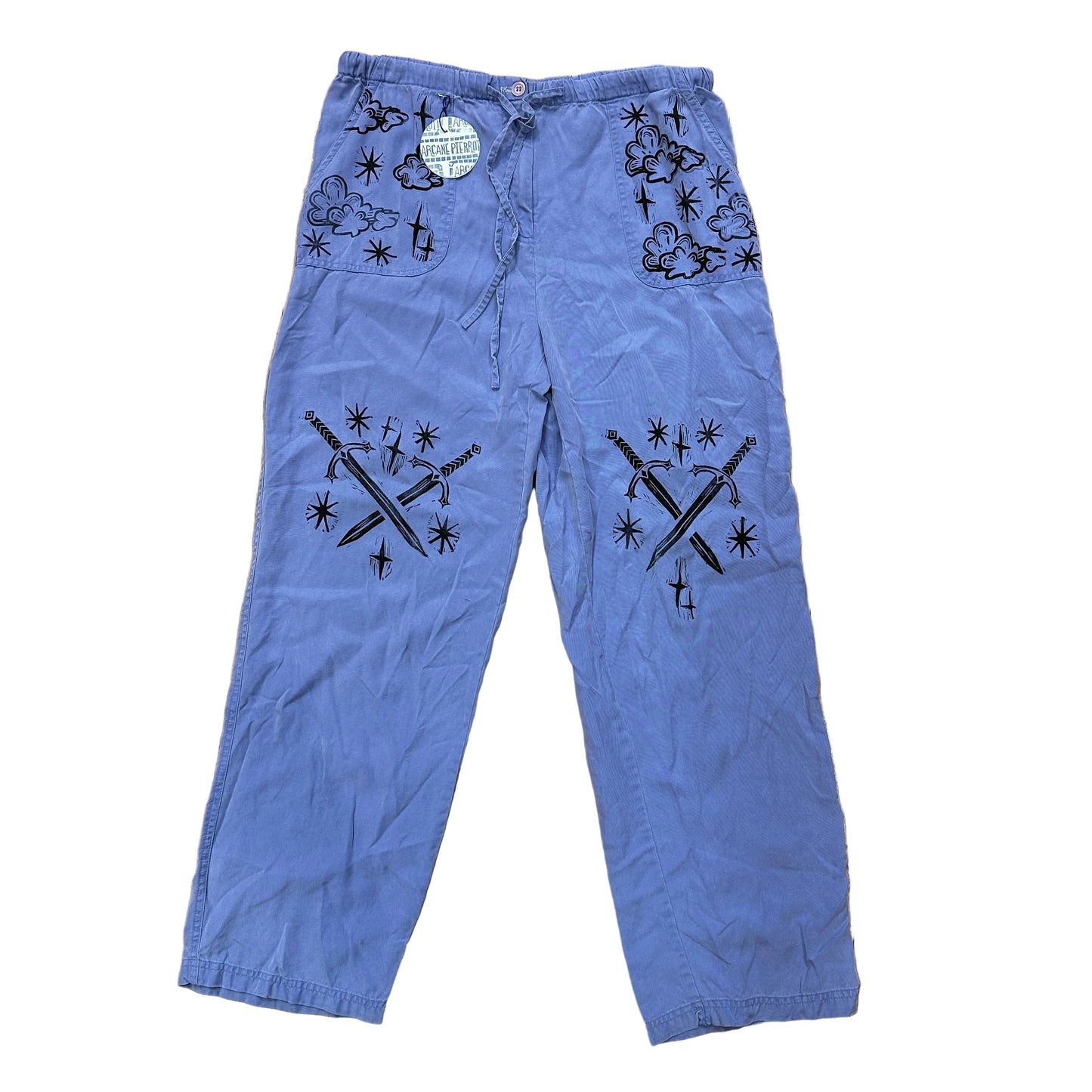Lino Print Pants by Arcane Pierrot