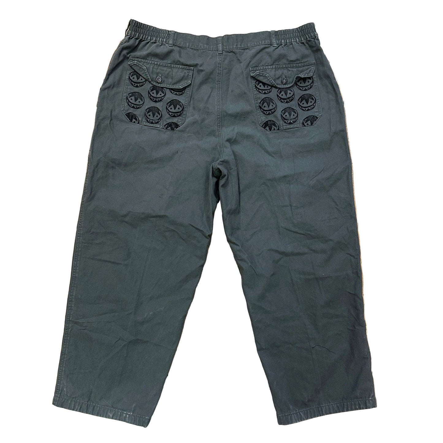 Lino Print Cargo Pants by Arcane Pierrot