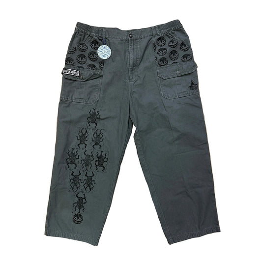 Lino Print Cargo Pants by Arcane Pierrot