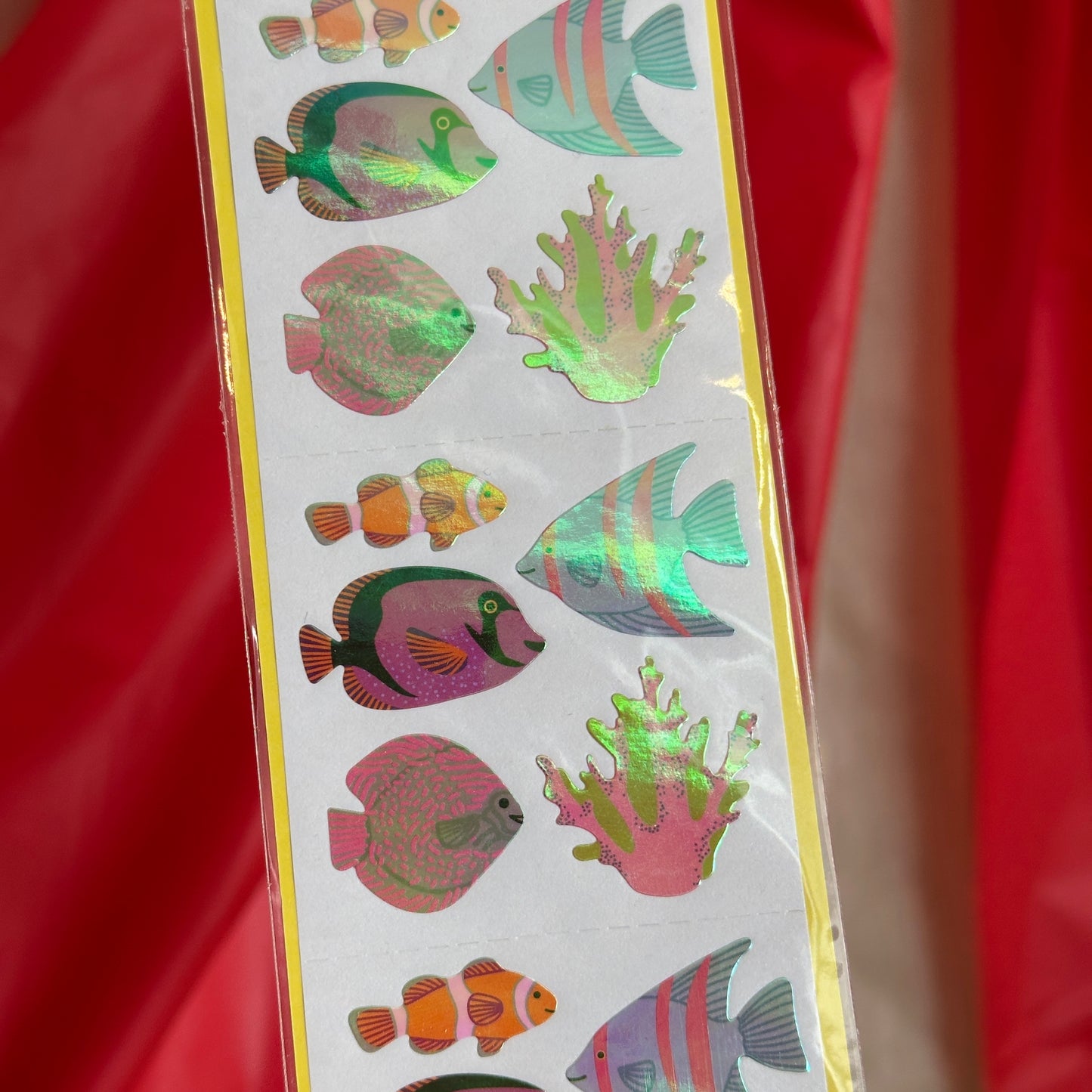 Pearl Tropical Fish Sticker Sheet