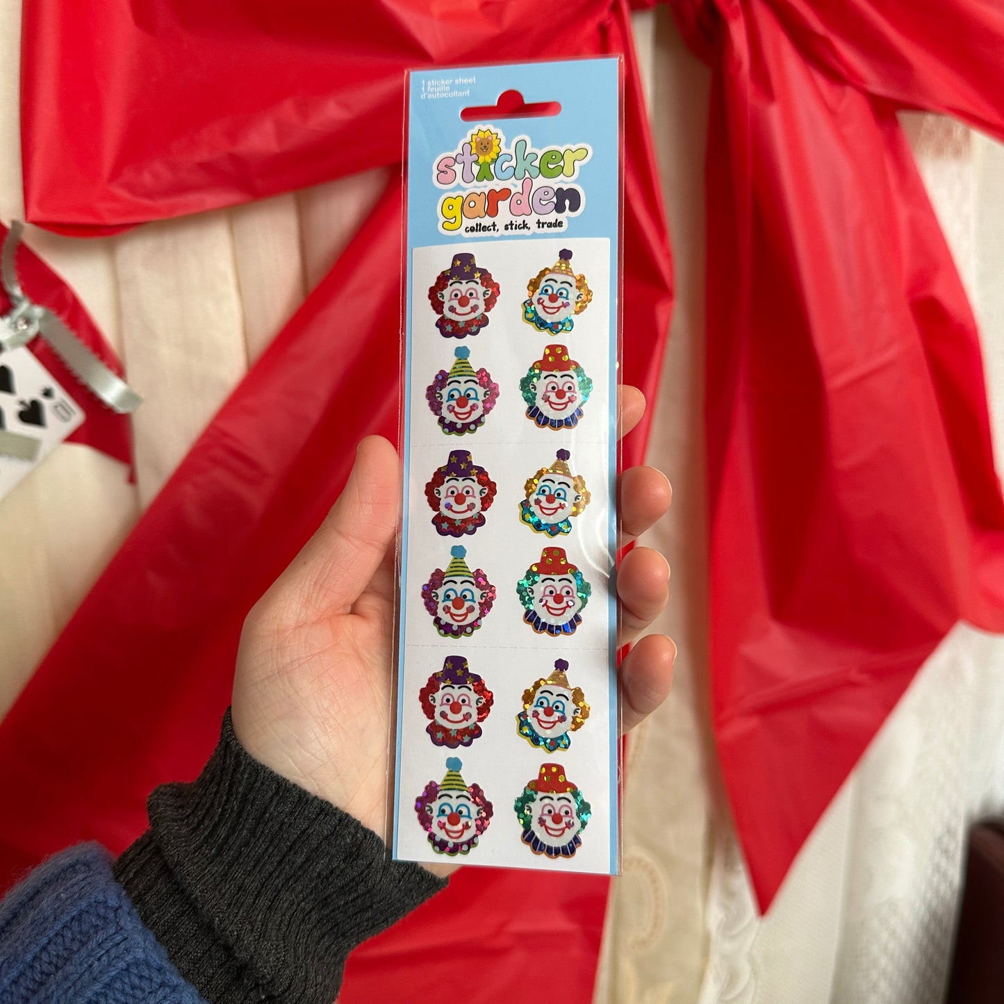 Speckled Clown Sticker Sheet