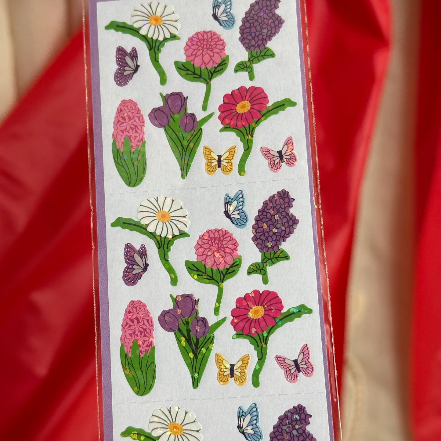 Speckled Spring Flowers Sticker Sheet