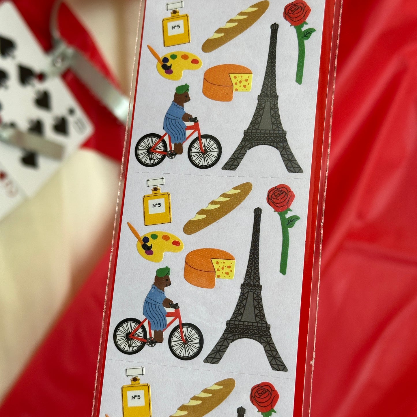 Twinkle Biking in Paris Sticker Sheet