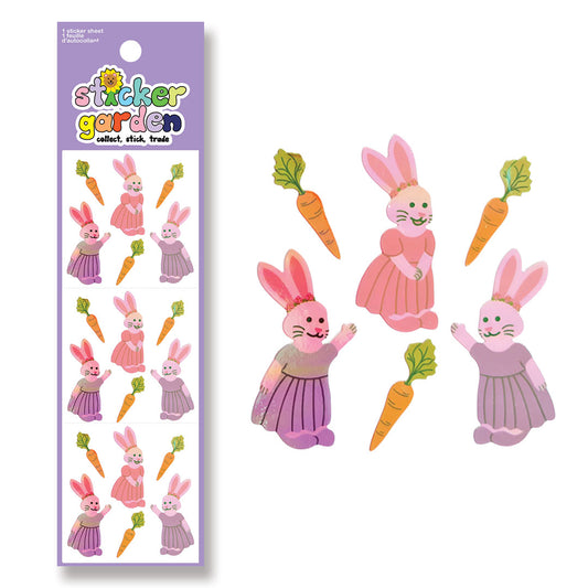 Jewel Bunnies Sticker Sheet