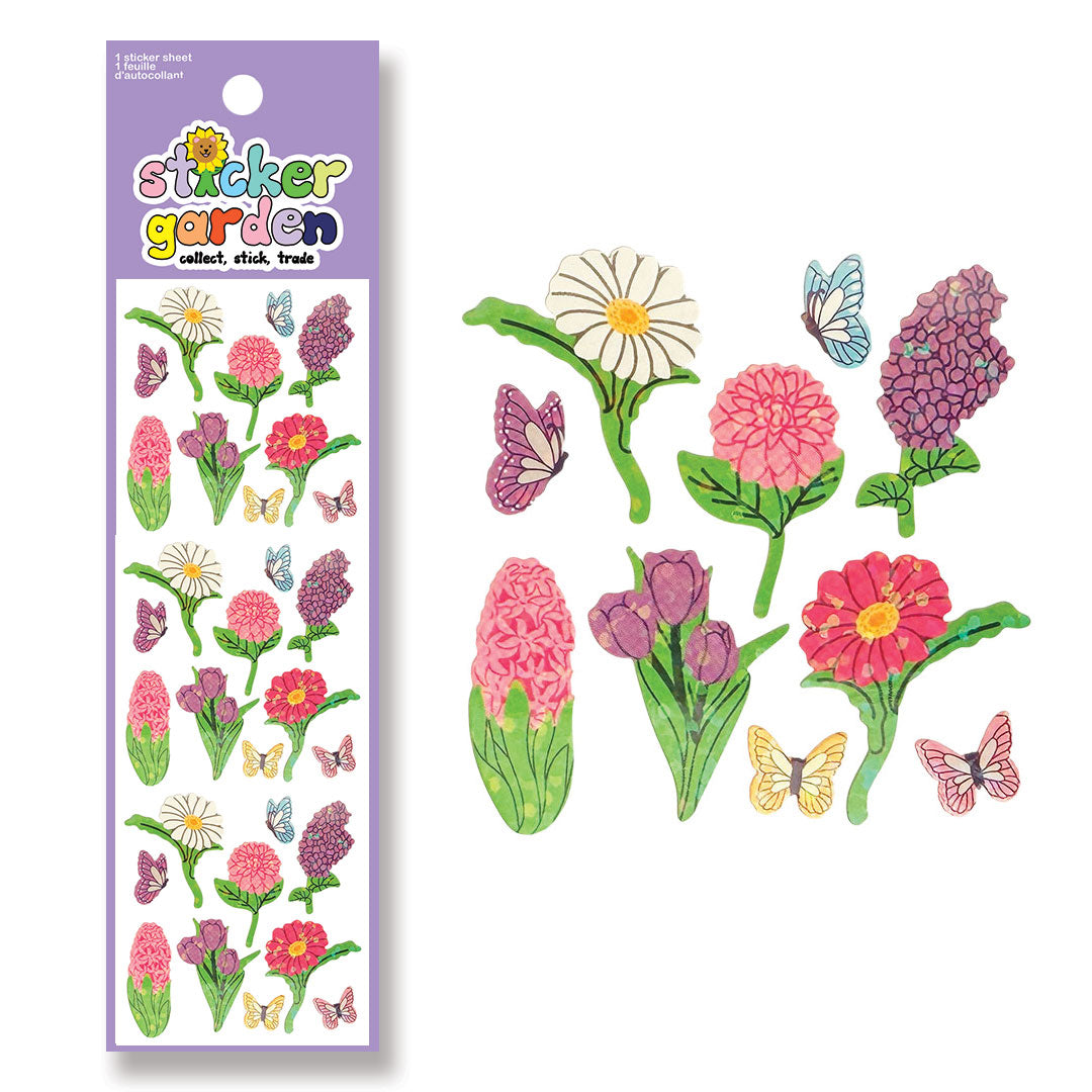 Speckled Spring Flowers Sticker Sheet
