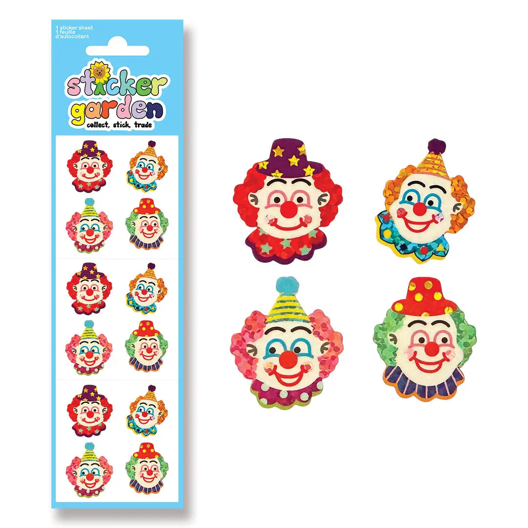 Speckled Clown Sticker Sheet