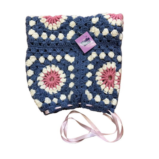 Crochet Ribbon Bonnet
