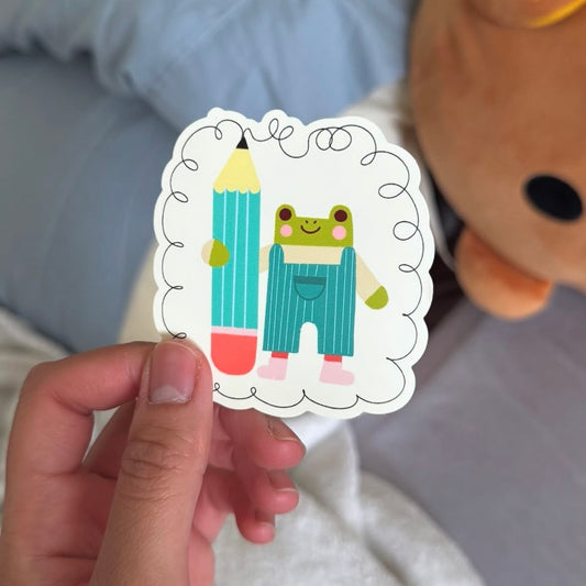 Doodle Frog Sticker