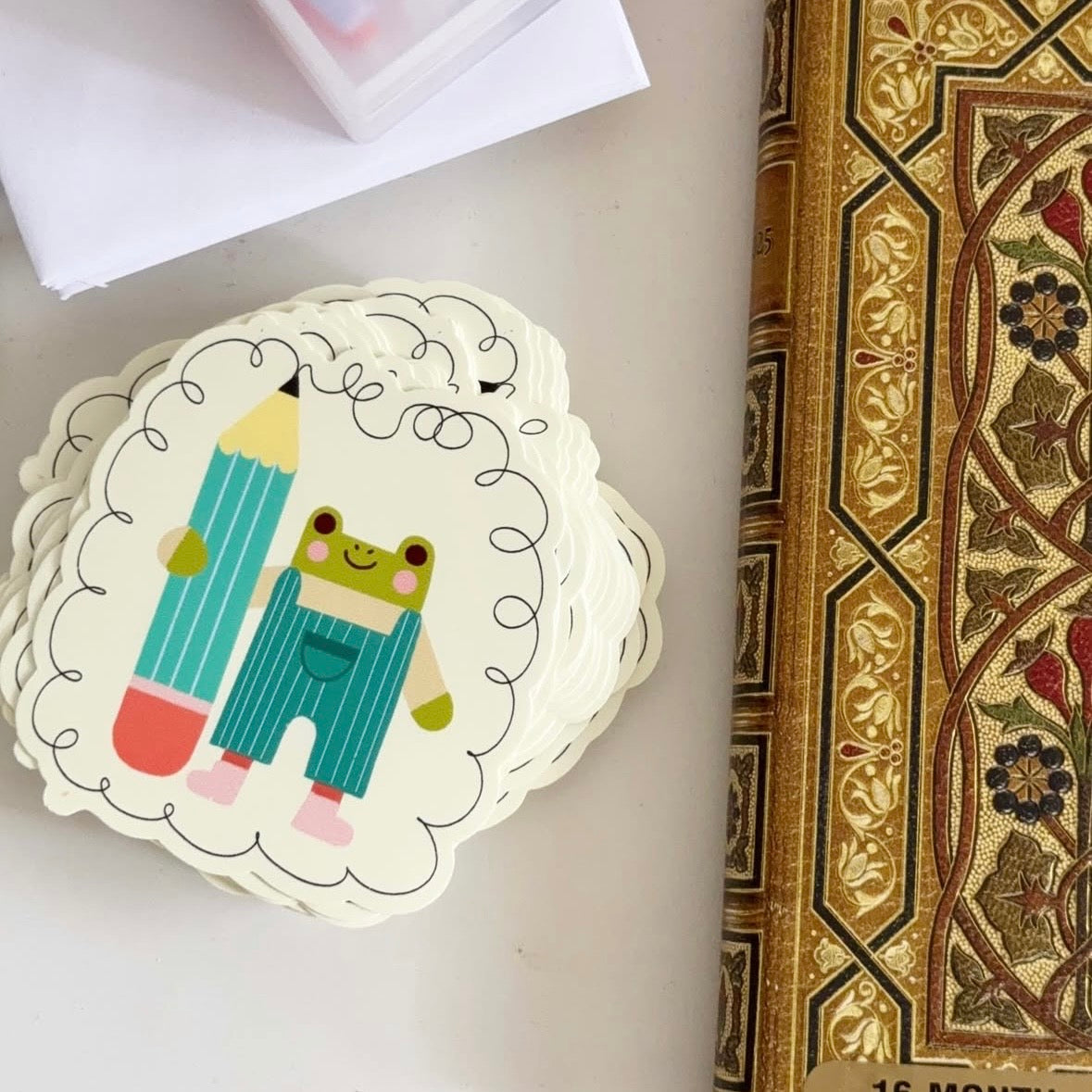 Doodle Frog Sticker