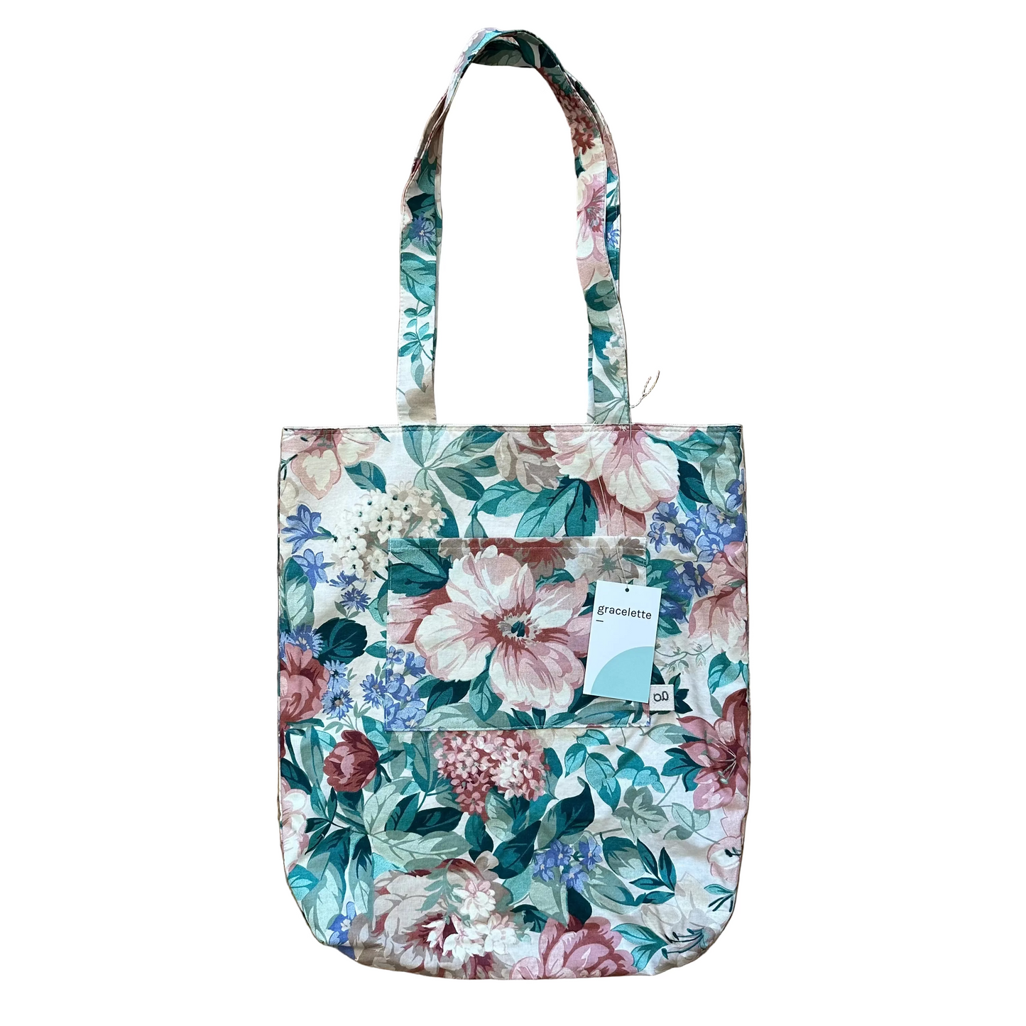 Vintage Floral Totebag by Gracelette Textiles