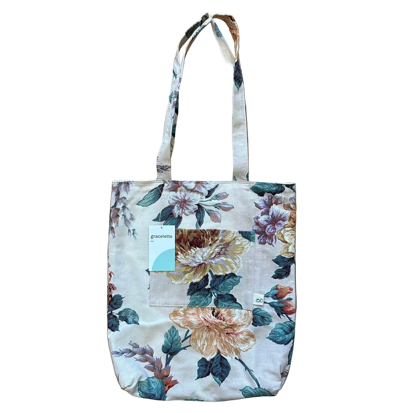 Tapestry Floral Totebag by Gracelette Textiles