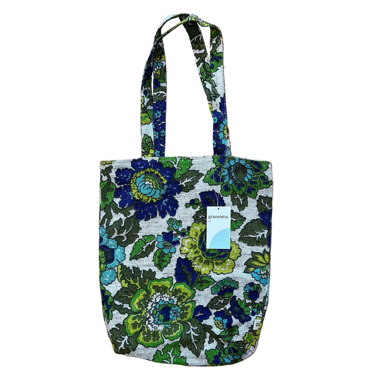 Groovy Floral Totebag by Gracelette Textiles