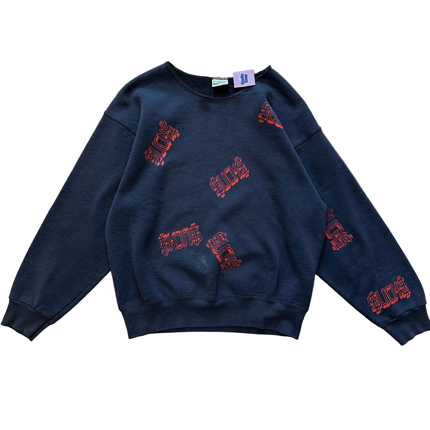 80s Screen Printed $UCK$ Crewneck - L