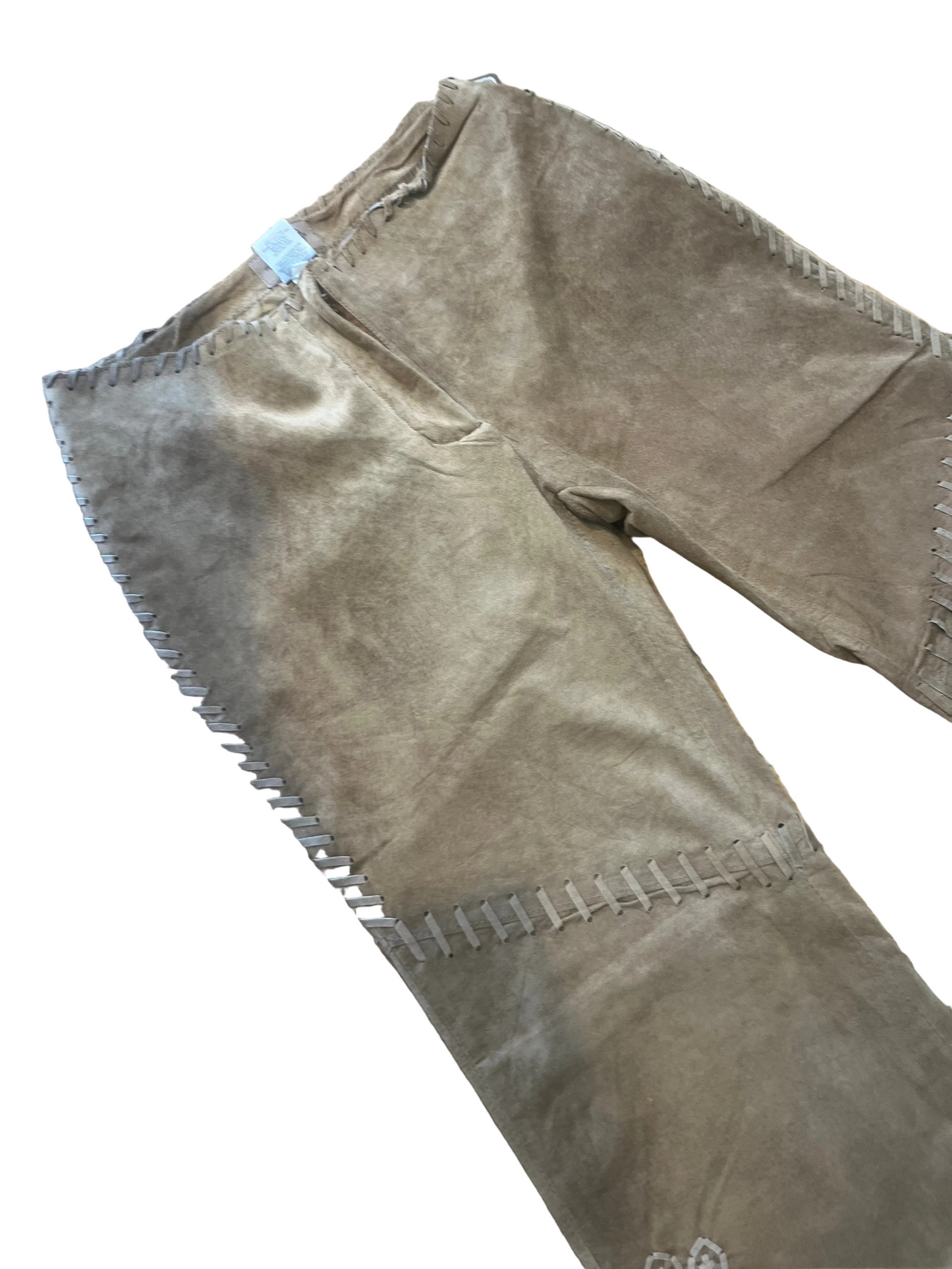 Suede bootcut pants. Size 10