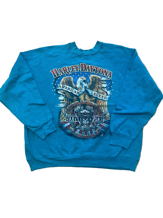 3D Emblem Harley Crew Neck. Large