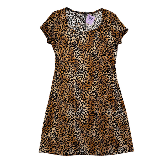 Y2K Cheetah Print Mini Dress - S