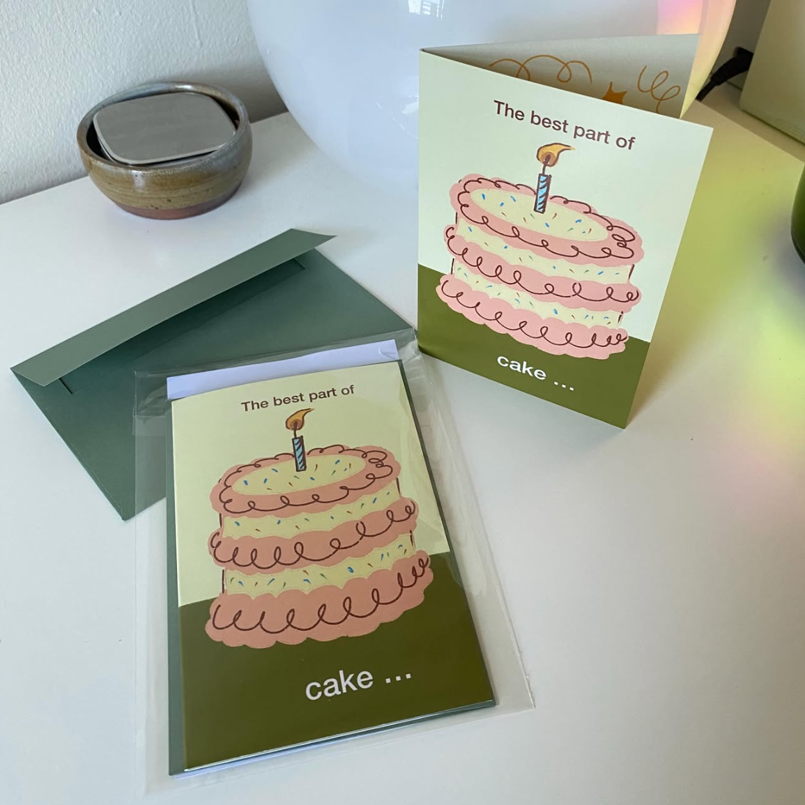 The Best Part of Cake… Birthday Card