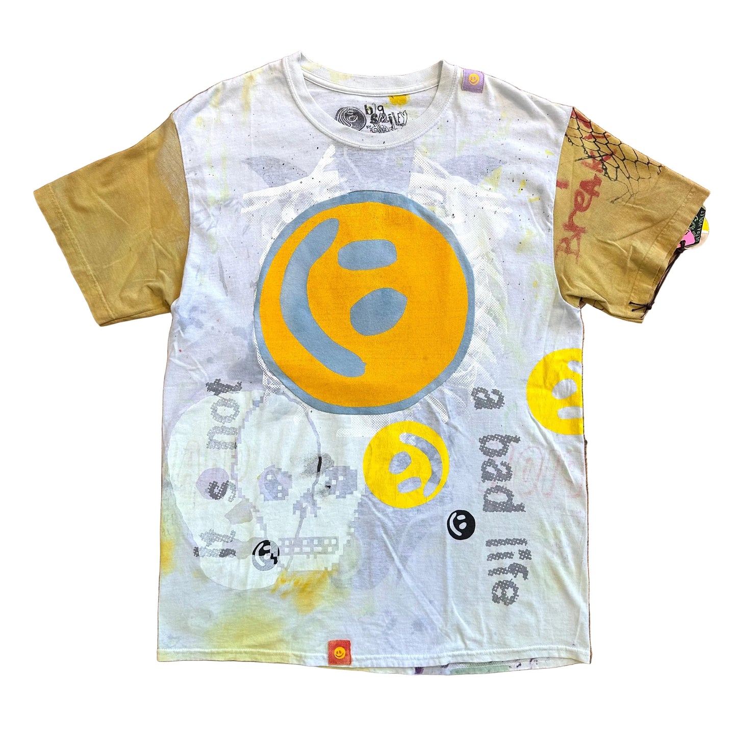 DieDye Smiley T-Shirt - Yellow