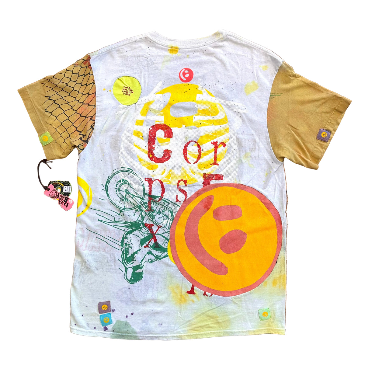 DieDye Smiley T-Shirt - Yellow