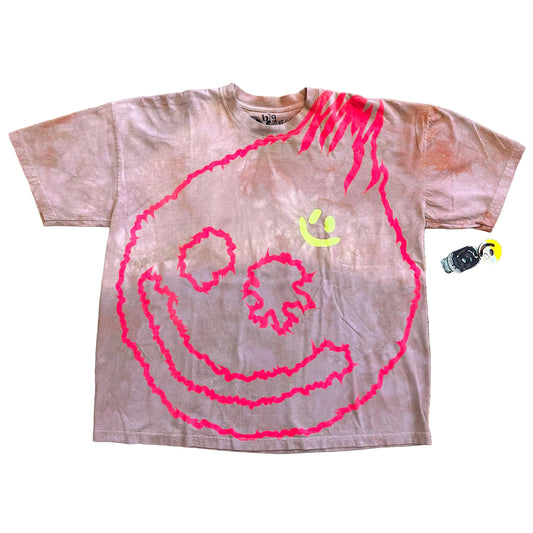 DieDye Smiley T-Shirt - Earth Tie Dye