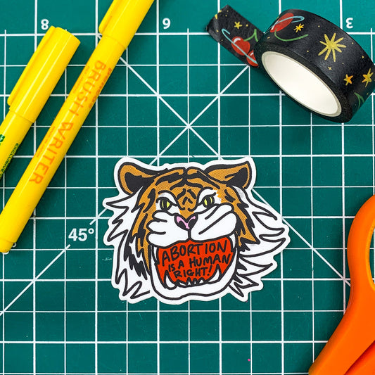 Pro-Choice Tiger Sticker