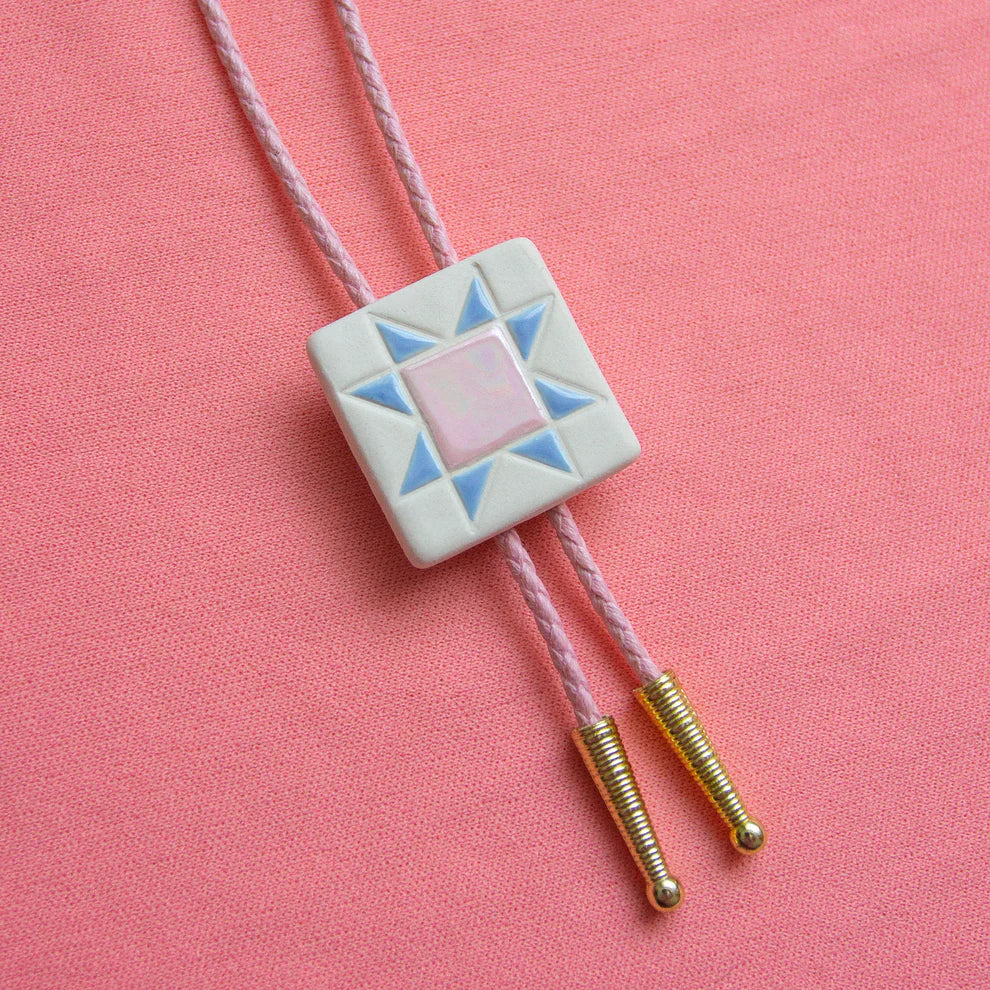 Quilt Square Bolo Tie