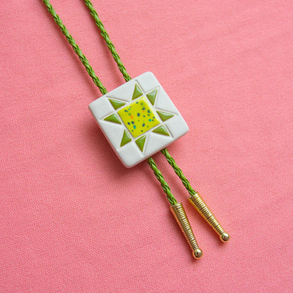 Quilt Square Bolo Tie