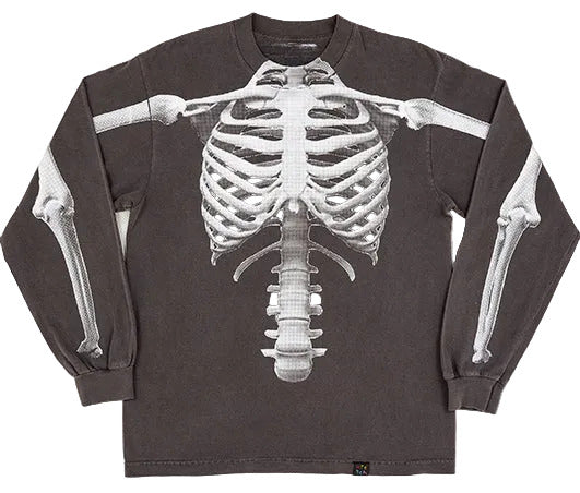 Skele Longsleeve Shirt - Charcoal