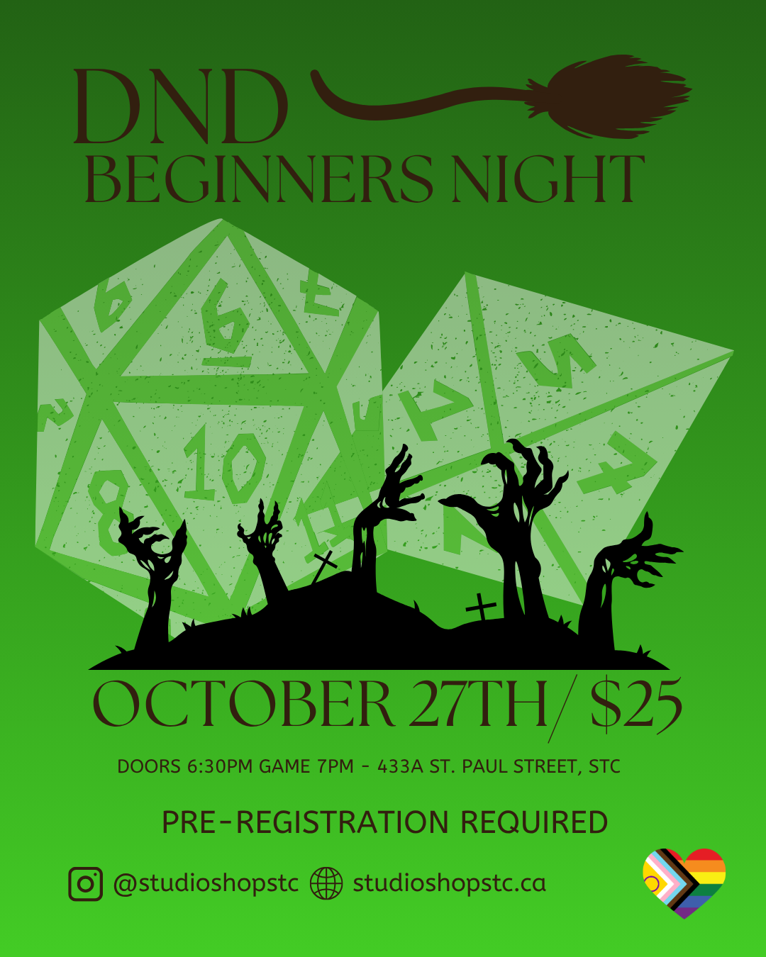 DND NIGHT: BEGINNERS  🌈🧝‍♀️ OCTOBER 27TH