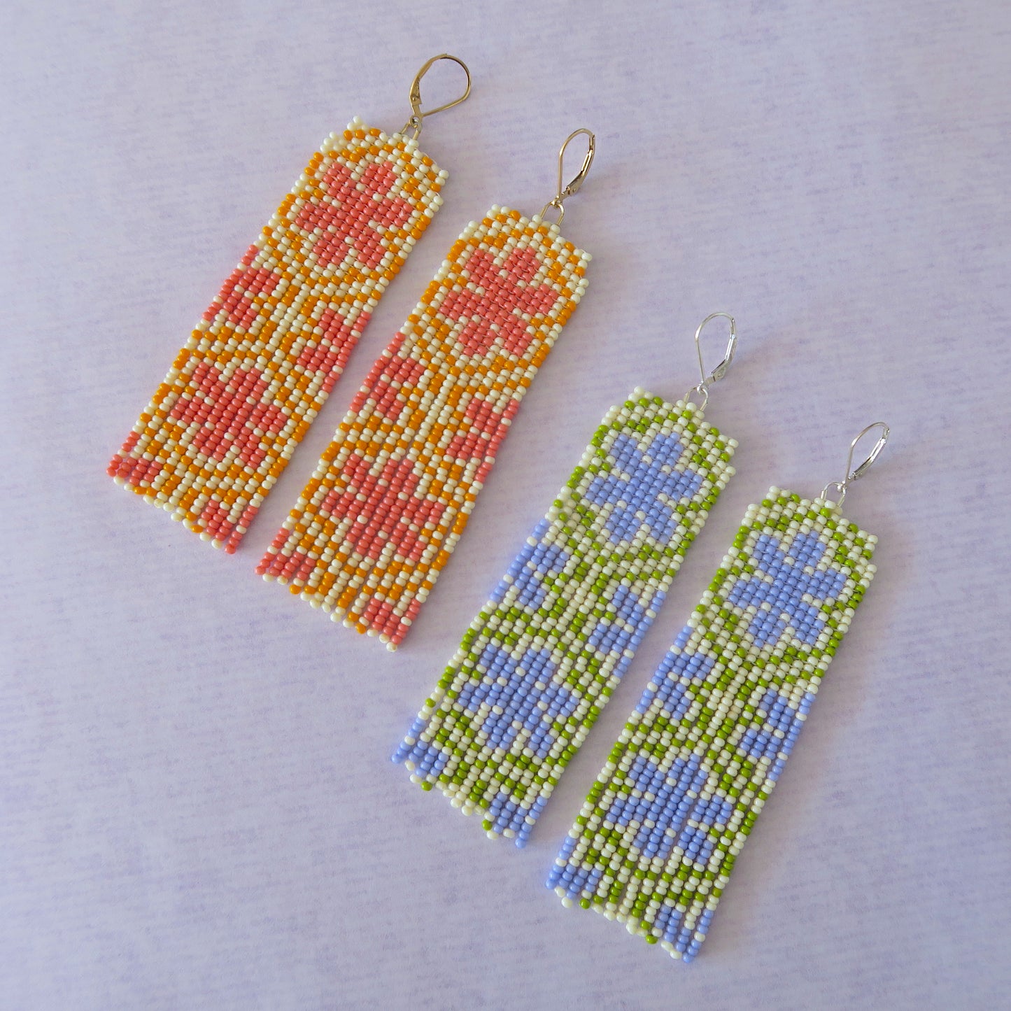 Leo Rising Beadwork Floral 70's Motif