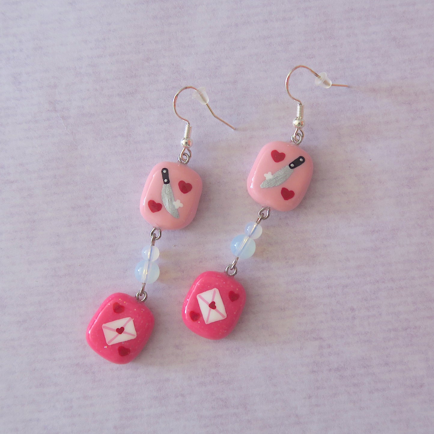 Clay + Painted Drop Earrings
