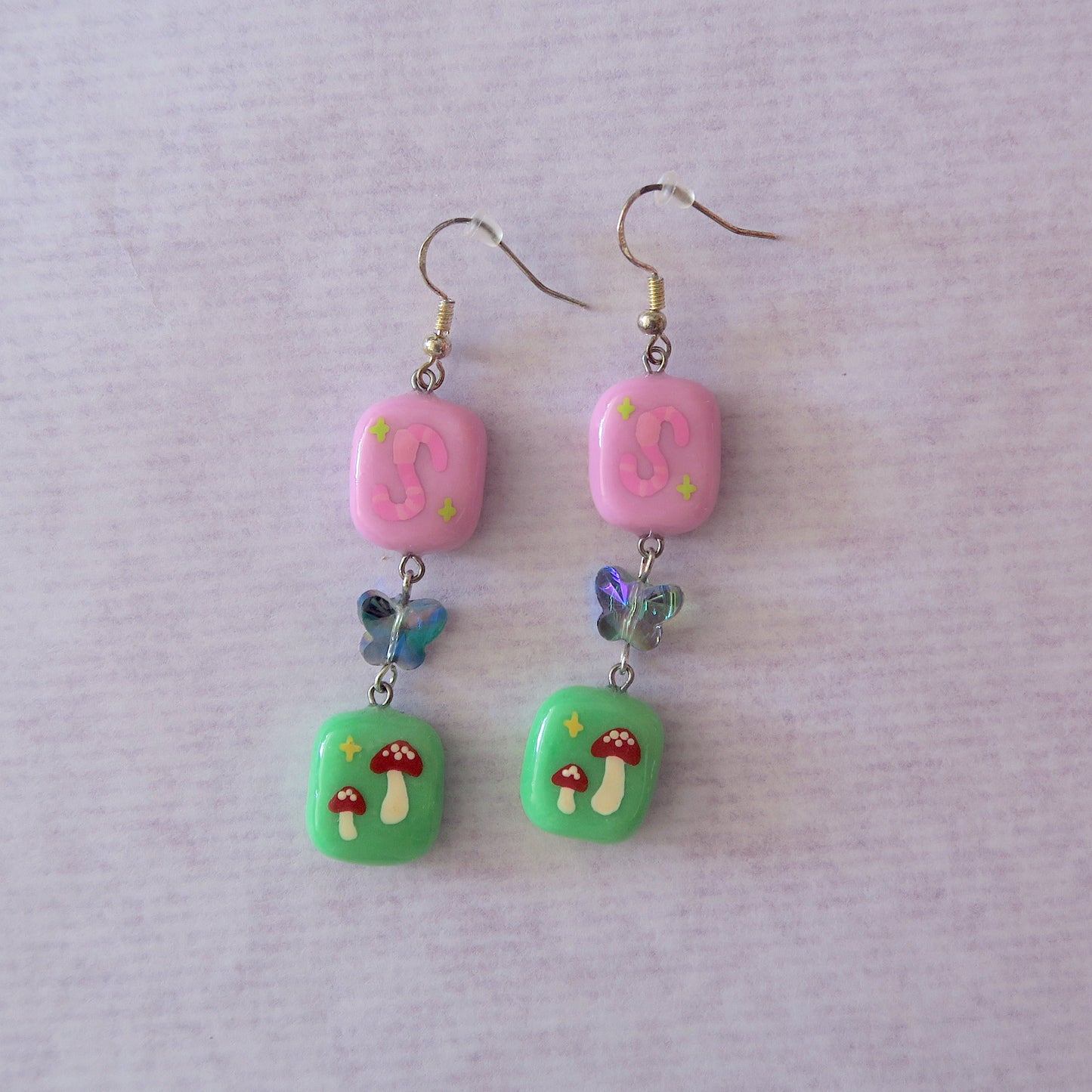 Clay + Painted Drop Earrings