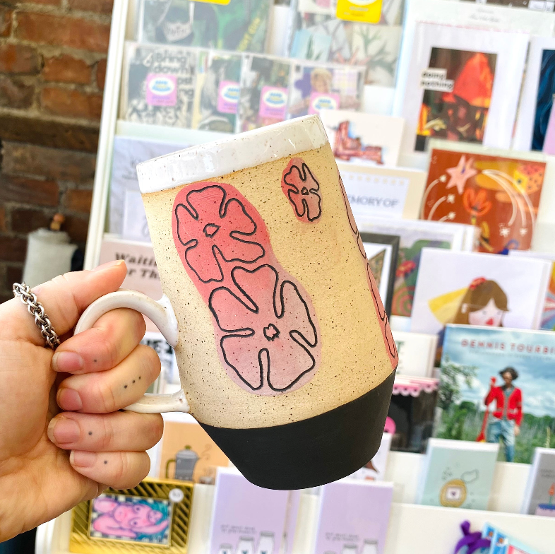Floral Lava Lamp Ceramic Mug