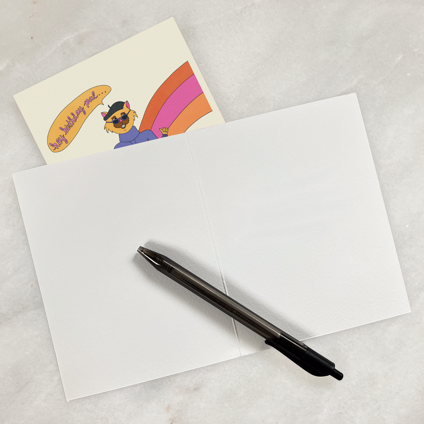 Cool Cat Birthday Card