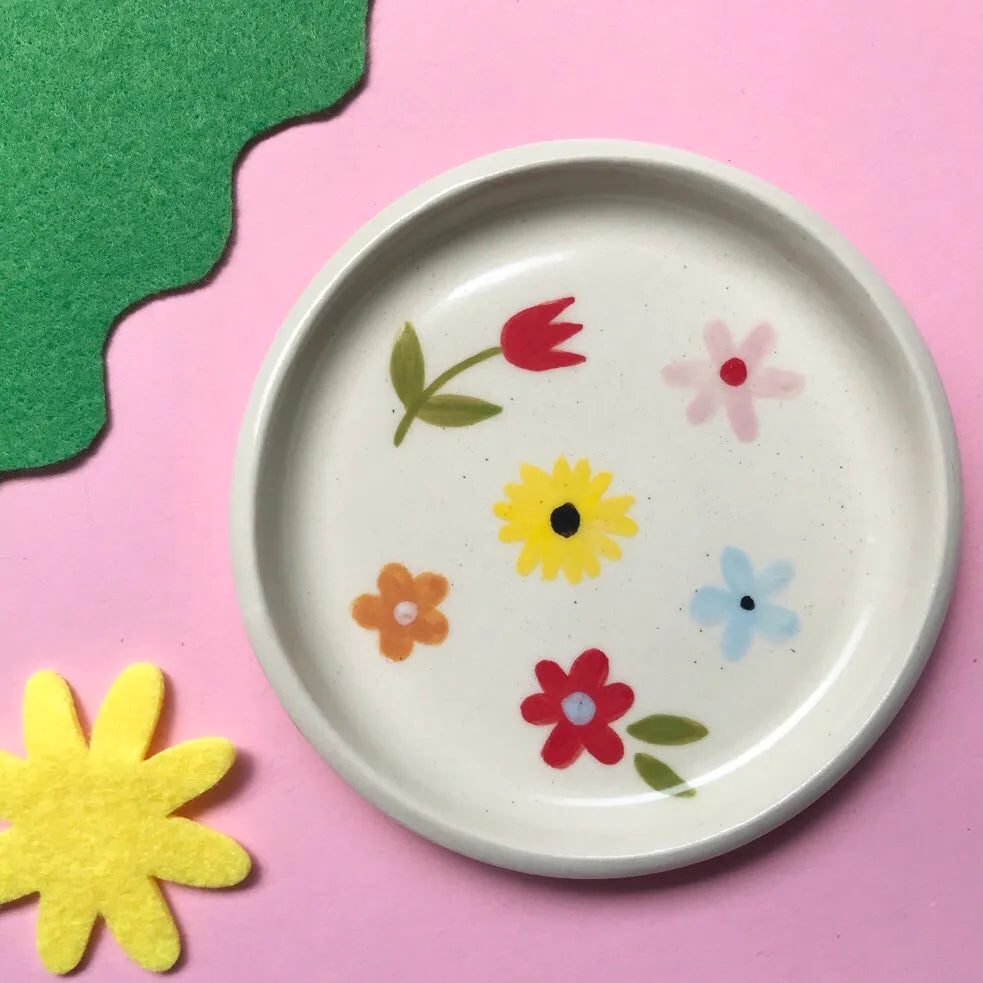 Bright Side General Ceramic Dish - Flowers
