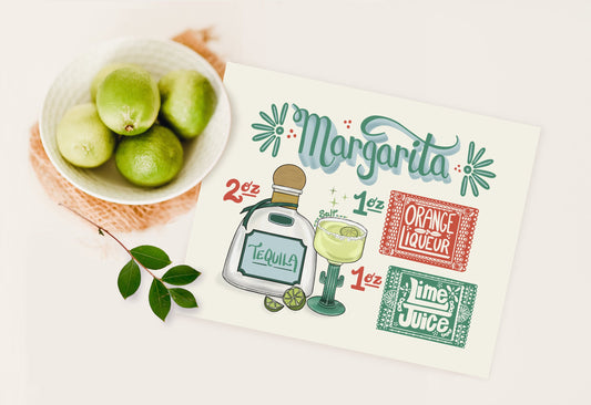 Margarita Cocktail Print